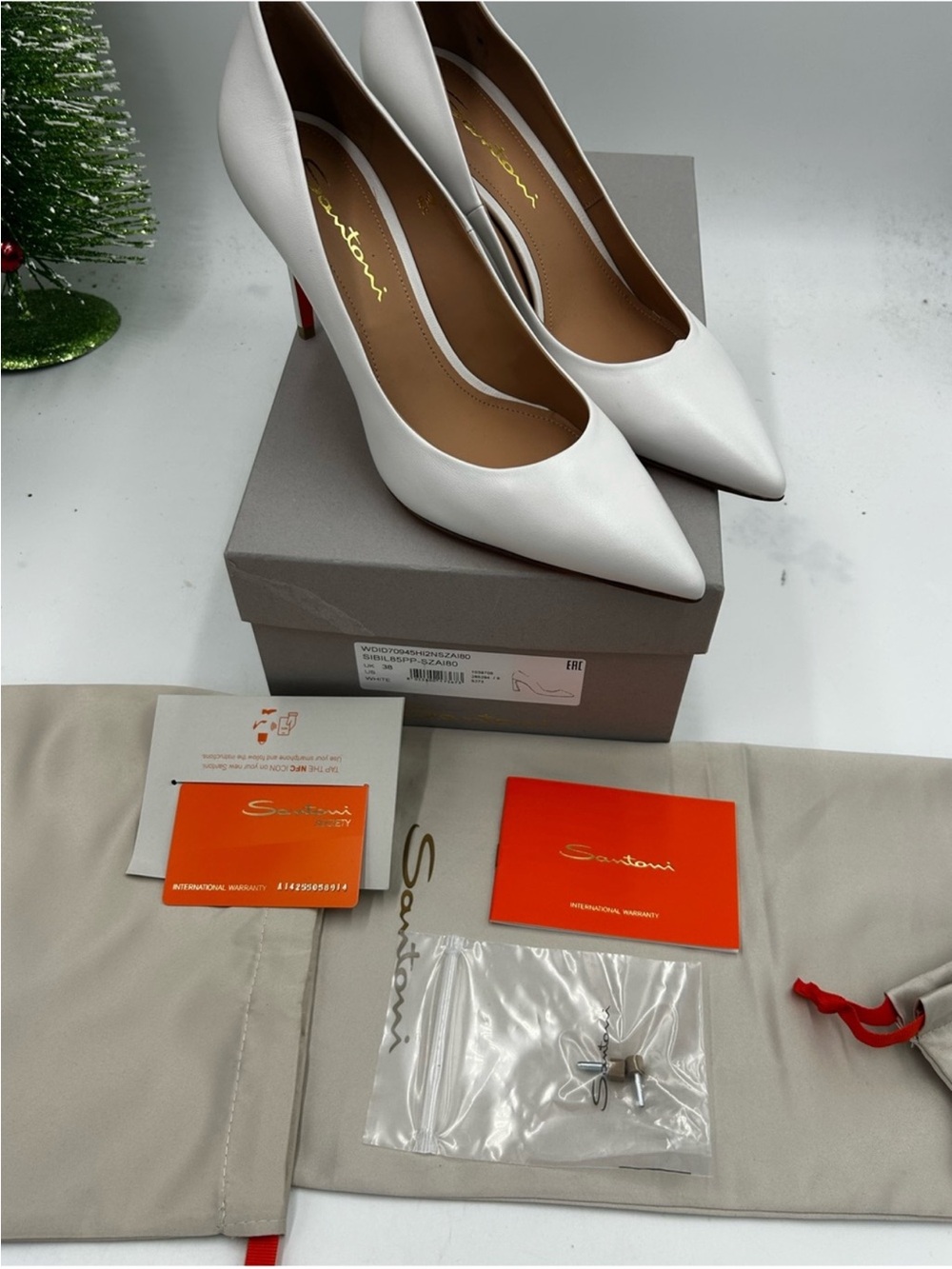 Women’s Santoni stiletto pump size 38/8 US made in Italy - Picture 3 of 11